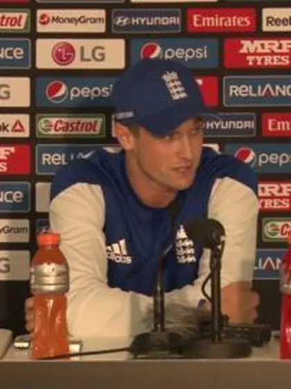 Warm-up Match West Indies v England, Post-Match Chris Woakes PC(1)