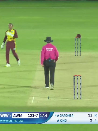Logo of Ash Gardner - Wicket - West Indies Women vs Australia Women