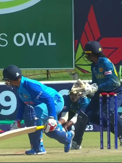 Logo of Wicket-Richa-Ghosh-India-U19s-Women v Sri-Lanka-U19s-Women ICC U19W T20WC 2023