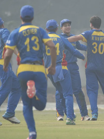 Namibia stuns defending champion South Africa to make quarter-finals