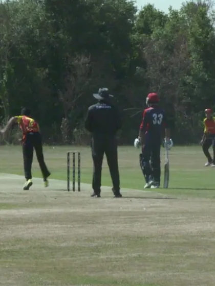 U19CWCQ Europe Div 2: Belgium v Norway – 2nd ball wicket