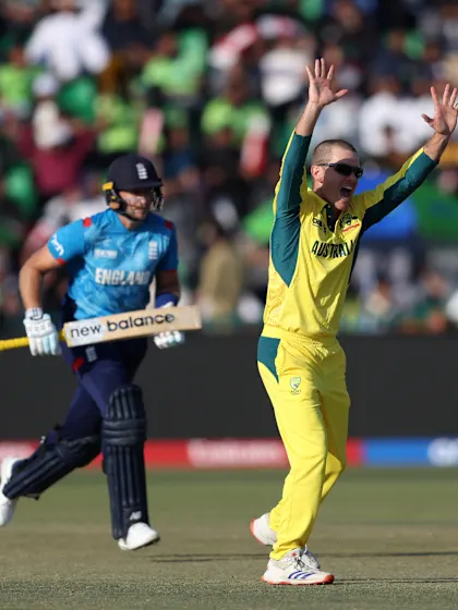 Logo of Zampa traps Root | AUS v ENG | Champions Trophy 2025