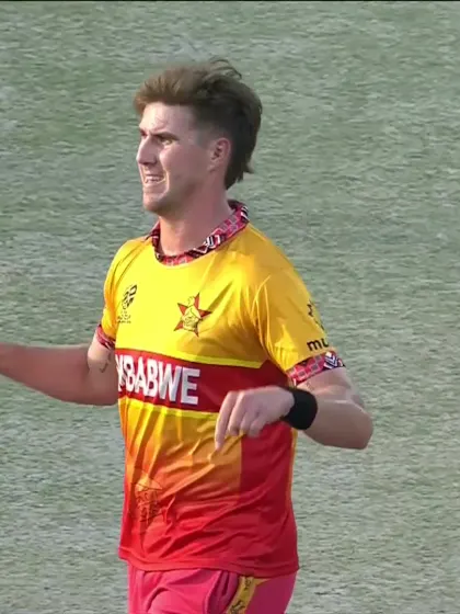 Ryan Rickelton - Wicket - Zimbabwe vs South Africa