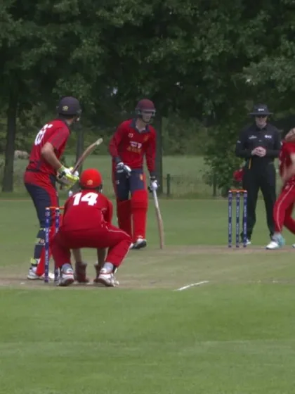 U19 CWC Europe Q: Jer v Den – Matt Daubeney hits 75 of 96 balls
