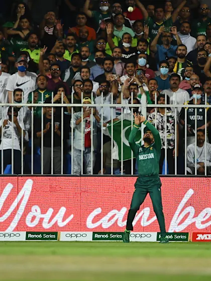 Babar Azam comfortable under the high ball