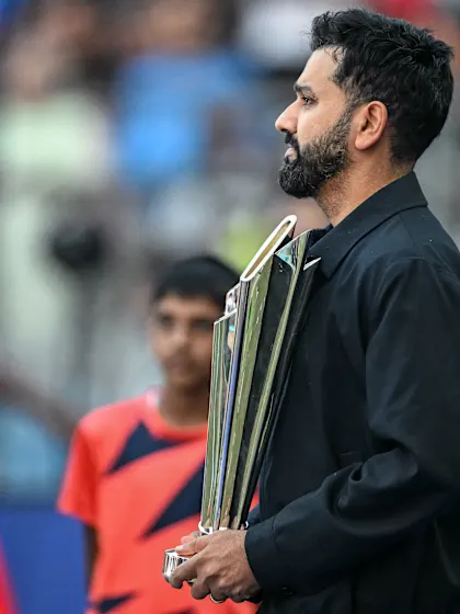 Rohit Sharma walks out the T20 World Cup trophy | T20WC 2026