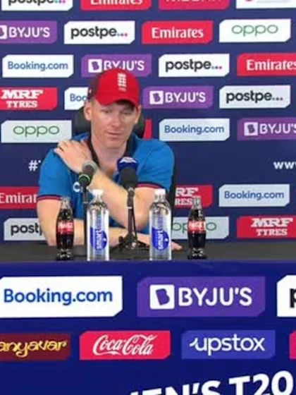30 October - Dubai - England Captain Eoin Morgan post-match press conference