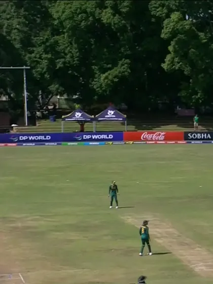 Viran Chamuditha with a Four vs. South Africa
