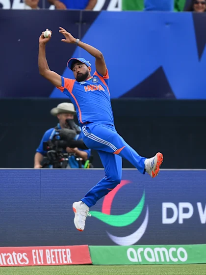 Mohammed Siraj pulls off a screamer near the ropes | USA v IND | T20WC 2024