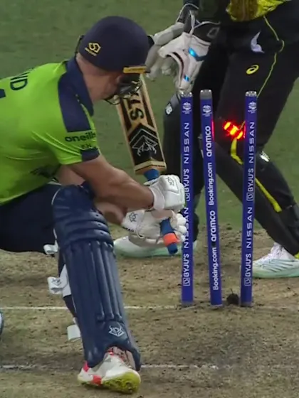 Logo of Wicket - Fionn Hand - Australia v Ireland ICC T20WC 2022