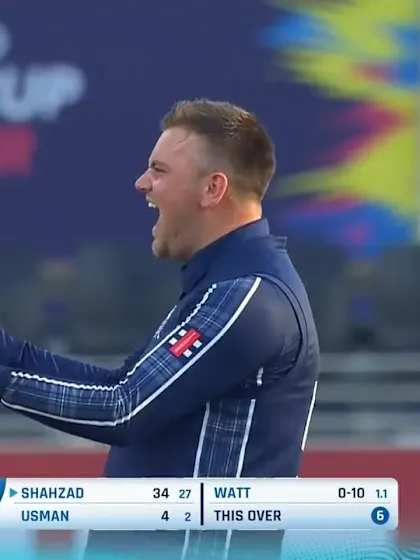 T20WCQ: UAE v SCO – Mark Watt picks up 3/21