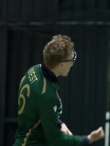 Shaquan Belle - Wicket - West Indies vs Ireland