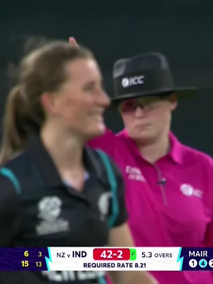 Logo of Harmanpreet Kaur - Wicket - India vs New Zealand