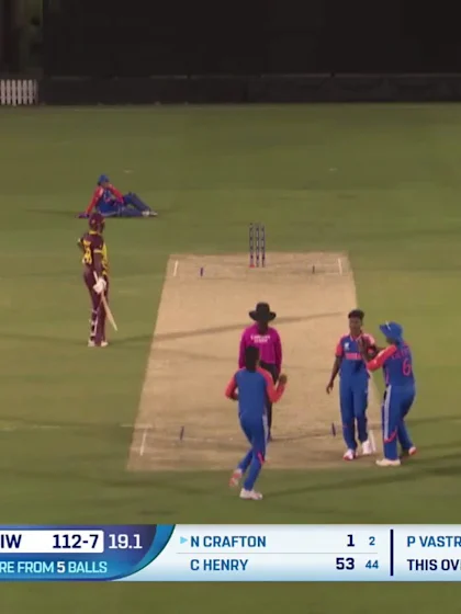 Logo of Nerissa Crafton - Wicket - India Women vs West Indies Women