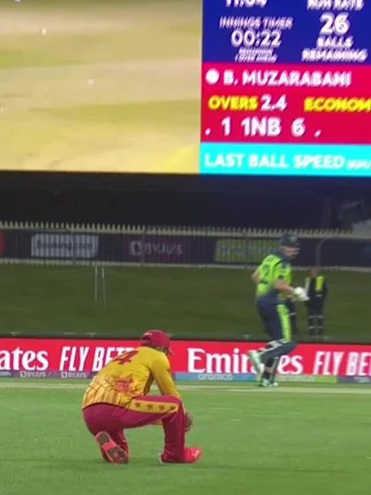 Wicket - Mark Adair - Zimbabwe v Ireland ICC T20WC 2022