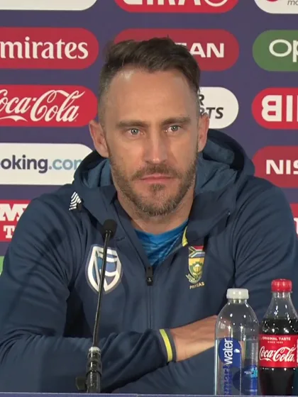 14 June - Cardiff - South Africa Captain Faf du Plessis pre-match press conference