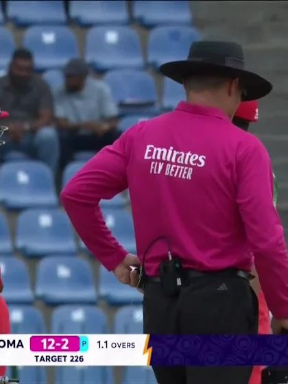 Aamir Kaleem - Wicket - Sri Lanka vs Oman