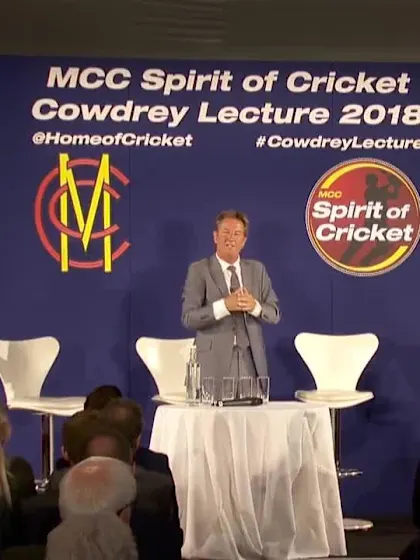 David Richardson's 2018 MCC Spirit of Cricket Cowdrey Lecture
