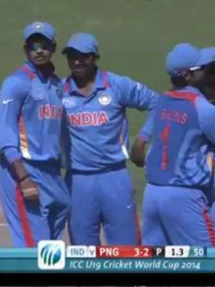Monu Kumar, Best Performer, India v PNG, ICC U19 CWC 2014