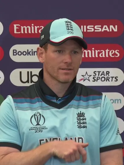 14 June  - Southampton - England Captain Eoin Morgan post-match press conference
