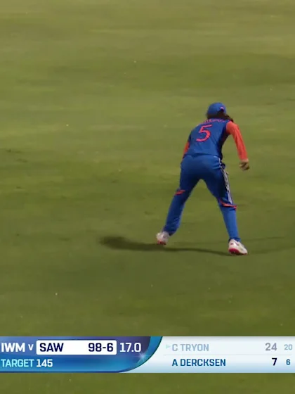 Logo of Chloe Tryon - Wicket - South Africa Women vs India Women