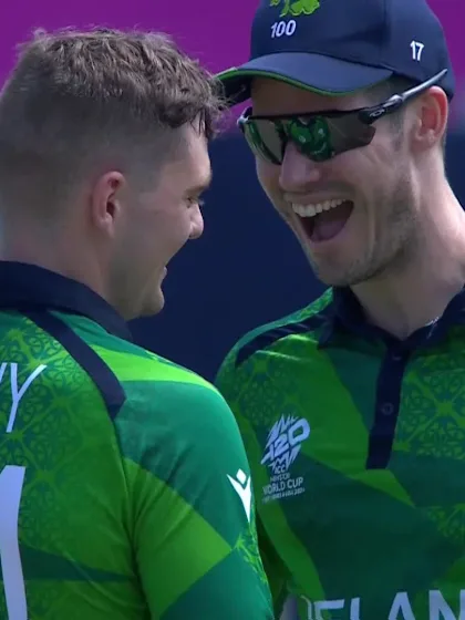 Logo of Delany grabs sublime return catch | CAN v IRE | T20WC 2024