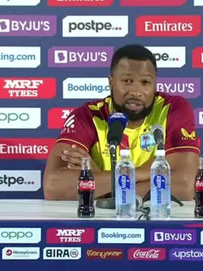 4 November - Abu Dhabi - West Indies Captain Kieron Pollard post-match press conference