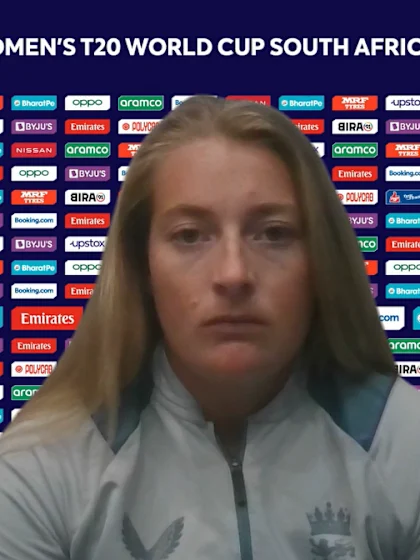 12 February - Paarl - England player Sophie Ecclestone pre-match press conference