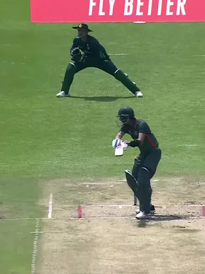Logo of Jishan Alam with a Four vs. Pakistan