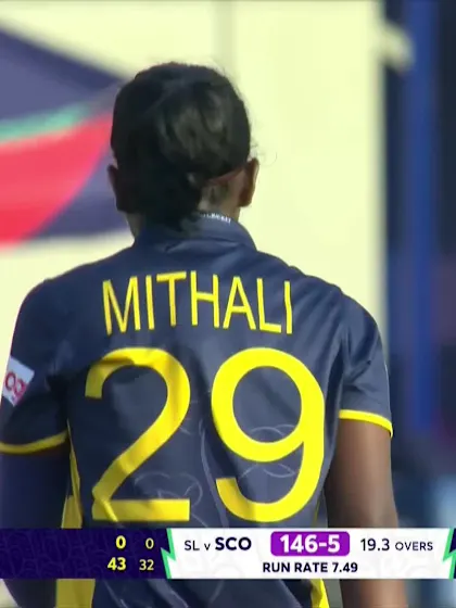 Pippa Sproul - Wicket - Sri Lanka vs Scotland