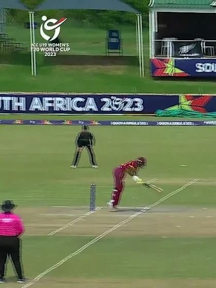 Wicket-Jannillea-Glasgow-New-Zealand-U19s-Women v West-Indies-U19s-Women ICC U19W T20WC 2023