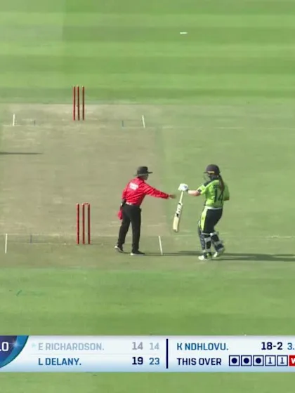 Wicket - Eimear Richardson - Zimbabwe Women v Ireland