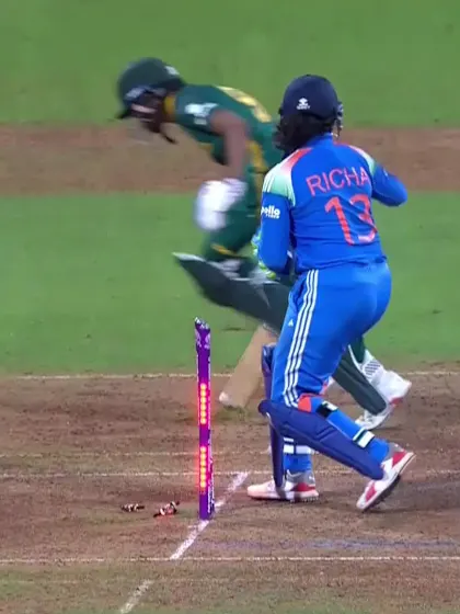 Ayabonga Khaka - Wicket - India Women vs South Africa Women