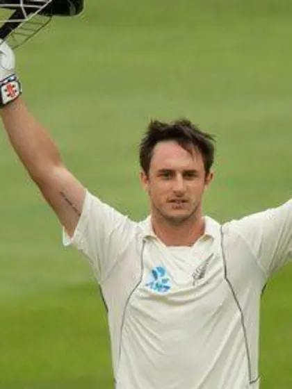 Rutherford scores debut century as NZ build lead