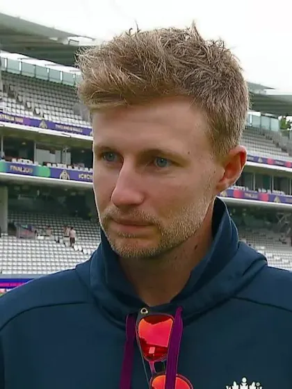 Logo of CWC19 Final: NZ v ENG – Joe Root pre-match interview