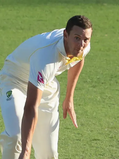 Logo of Josh Hazlewood reveals insights into playing alongside Virat Kohli and Mohammed Siraj