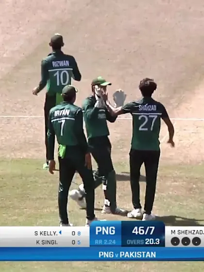 Muhammad Shehzad five-for | PAK v PNG | ICC U19 Men’s CWC 2022