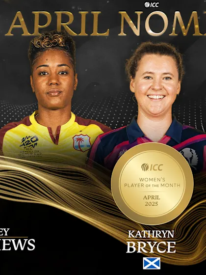 Logo of ICC Women’s Player of the Month shortlist for April 2025 unveiled