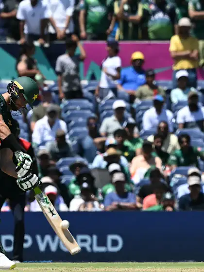 Logo of Shaheen Afridi pumps a huge six | USA v PAK | T20WC 2024