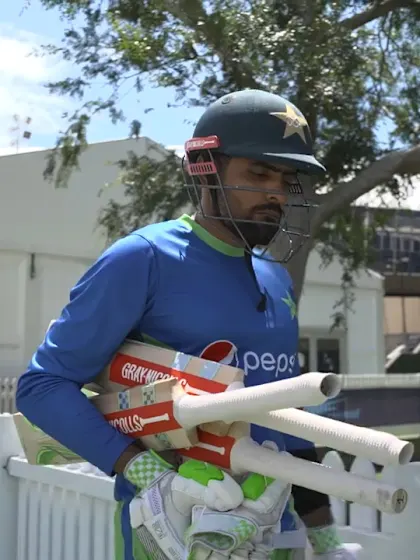 Logo of Babar Azam at the nets ahead of Pakistan semi-final | T20WC 2022
