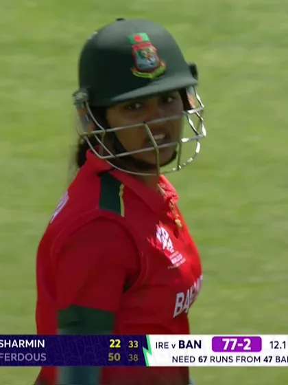 Juairiya Ferdous - Wicket - Ireland vs Bangladesh