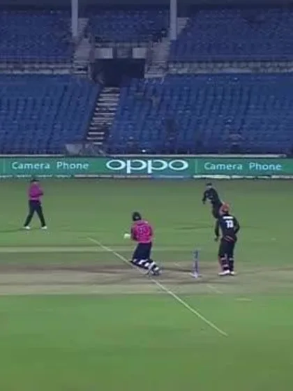 Logo of George Munsey Wicket Fall SCO V HK Video ICC WT20 2016