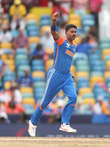 Logo of A big strike from Hardik Pandya | SA v IND | T20WC 2024 Final