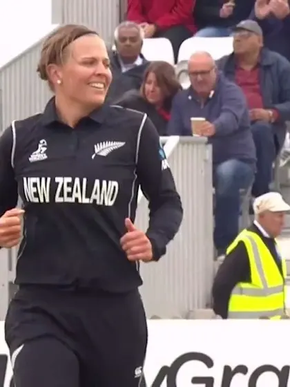 WICKET: Punam Raut edges one to slips to fall for 4