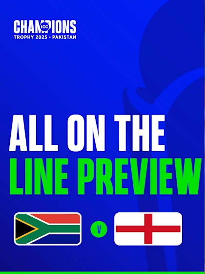 Logo of All on the Line | South Africa v England | Champions Trophy 2025