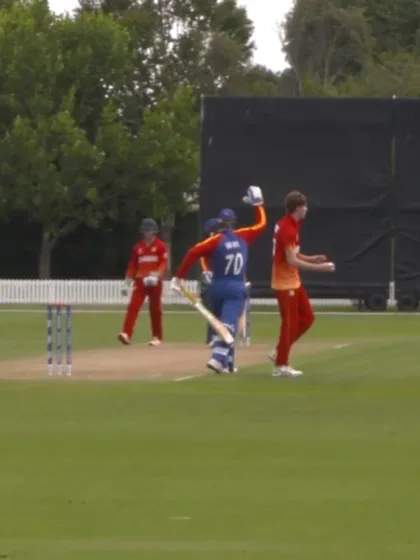 Namibia's captain Louwrens c&b for 16