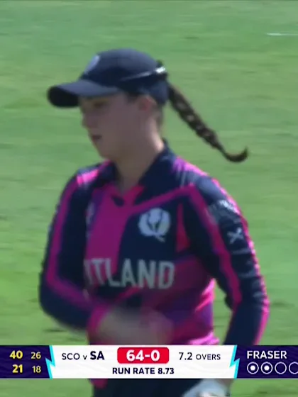Logo of Laura Wolvaardt - Wicket - South Africa vs Scotland
