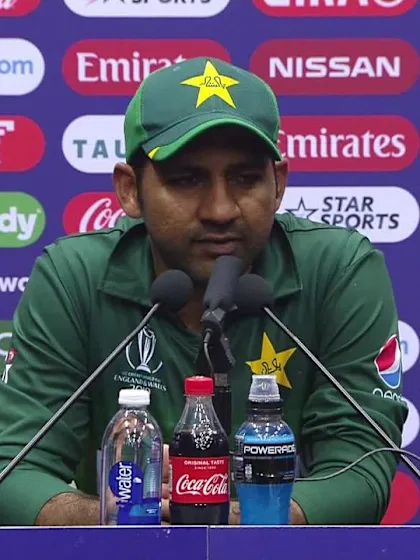 12 June - Taunton - Pakistan Captain Sarfaraz Ahmed post-match press conference