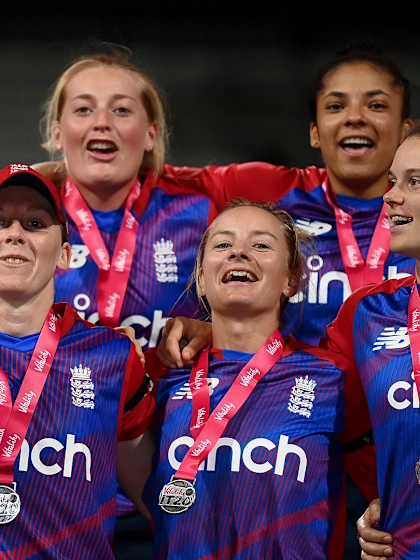 Logo of England seal series in last-over thriller