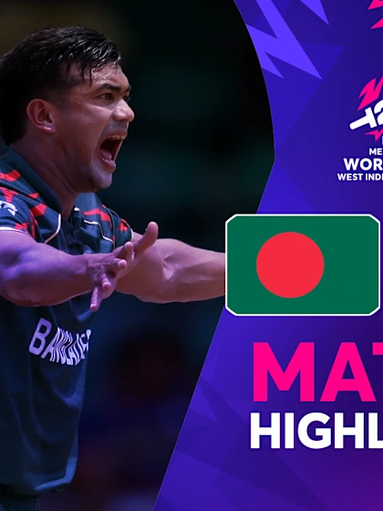 Bangladesh fend off Netherlands to survive in tournament | Match Highlights | BAN v NED | T20WC 2024